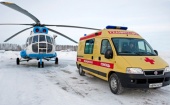 Вертолетом санавиации в Архангельск доставлен пенсионер, пострадавшего в ДТП в Пинежском районе
